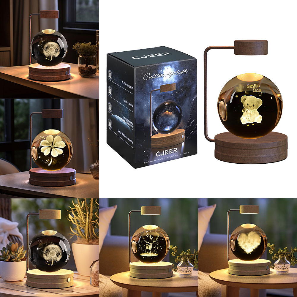 Crystal Ball Dinosaur Bedside Lamp