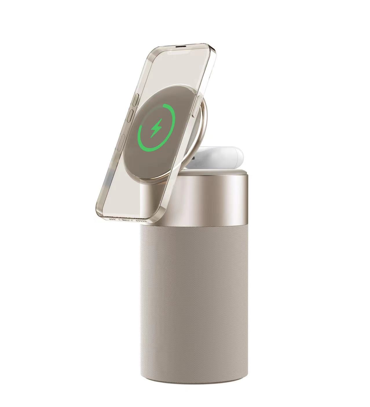 BT Speaker with Wireless Charger & Touch Lamp