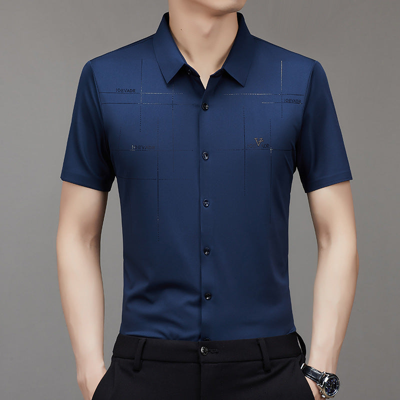 Business Polyester Short-Sleeve