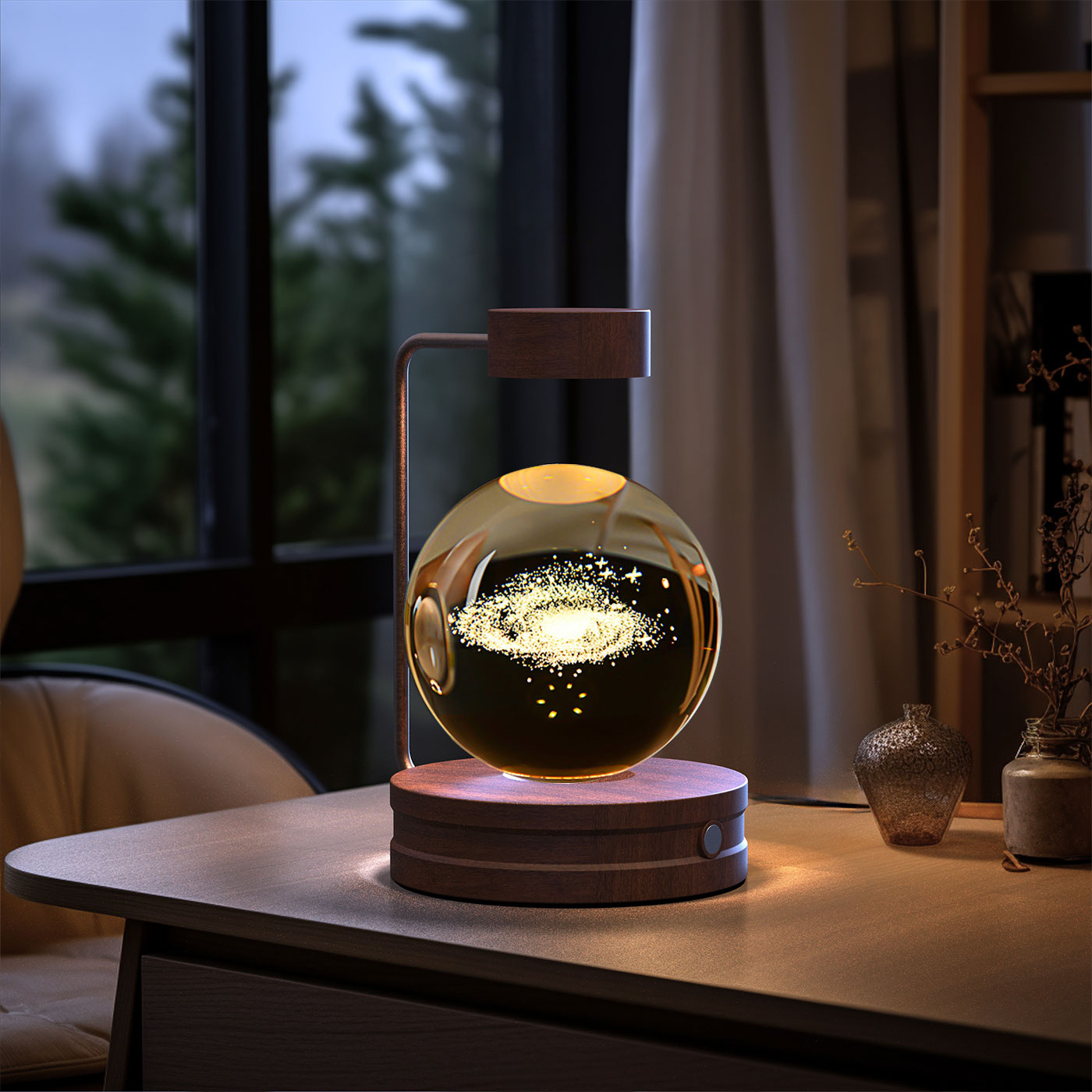 Crystal Ball Dinosaur Bedside Lamp